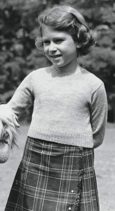 Princesse modèle en kilt et en shetland