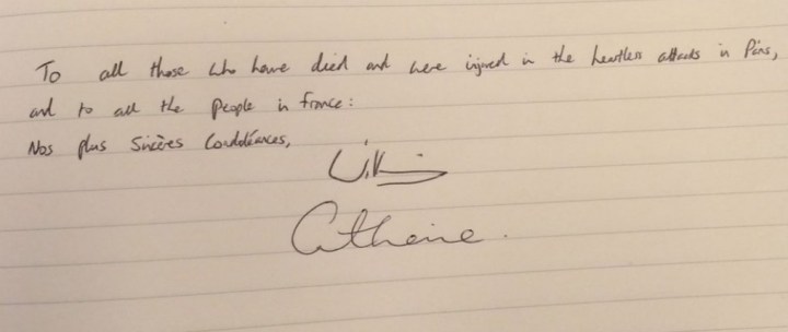 Les mots de Kate et William