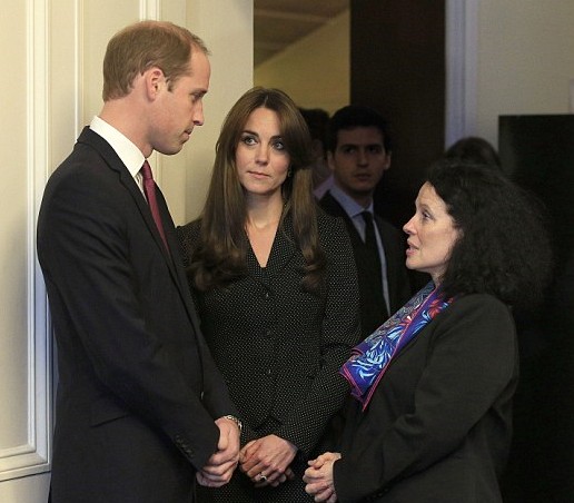 Le duc et la duchesse de Cambridge reçus par l'ambassadeur de France madame Sylvie Bermann