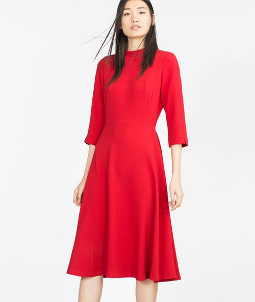 Robe à col cheminée Zara 49€95