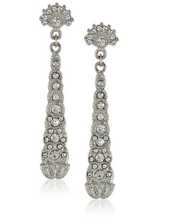 Downton Abbey Boucles d'oreilles Métal Cristal 17684 30€ 90 chez Amazon