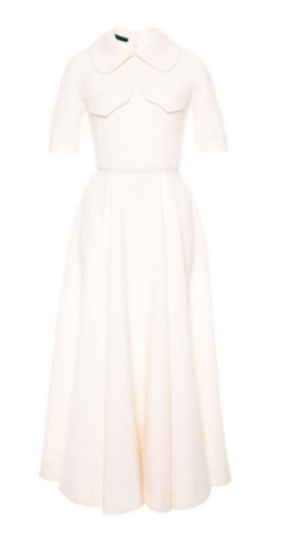 Emilia Wickstead midi wool crepe dress