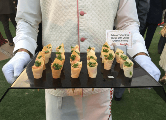 Amuse-gueules à base de saumon