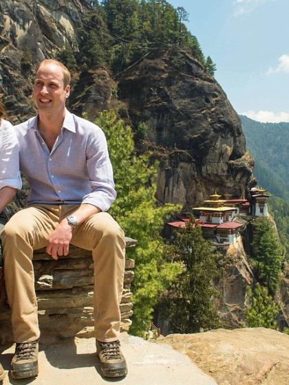 kate-william-trekk-paro-monastere-bhoutan-pause