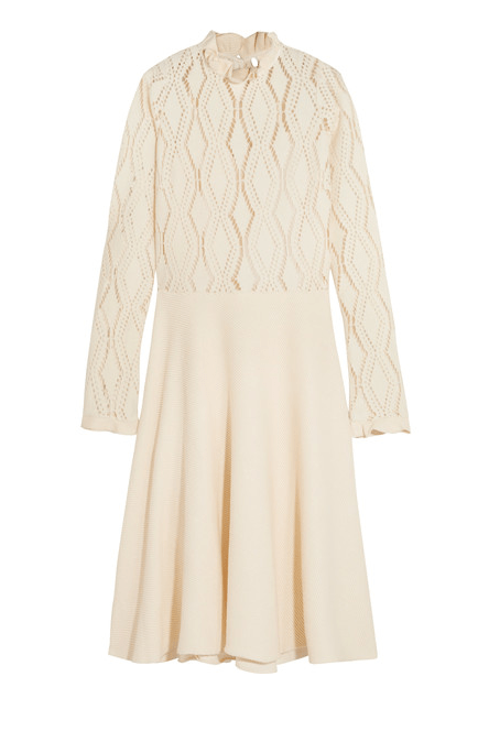 See by Chloé robe de coton mélangé en maille pointelle