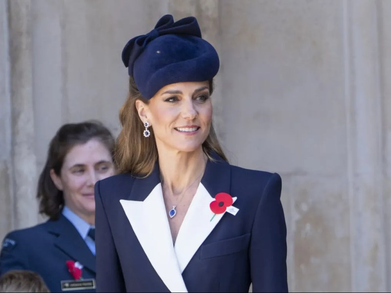 Kate à la cérémonie Anzac Day